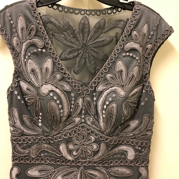 Sue Wong Embroidered Sheath Dress - Picture 2 of 4